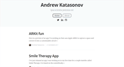 Desktop Screenshot of katasonov.com